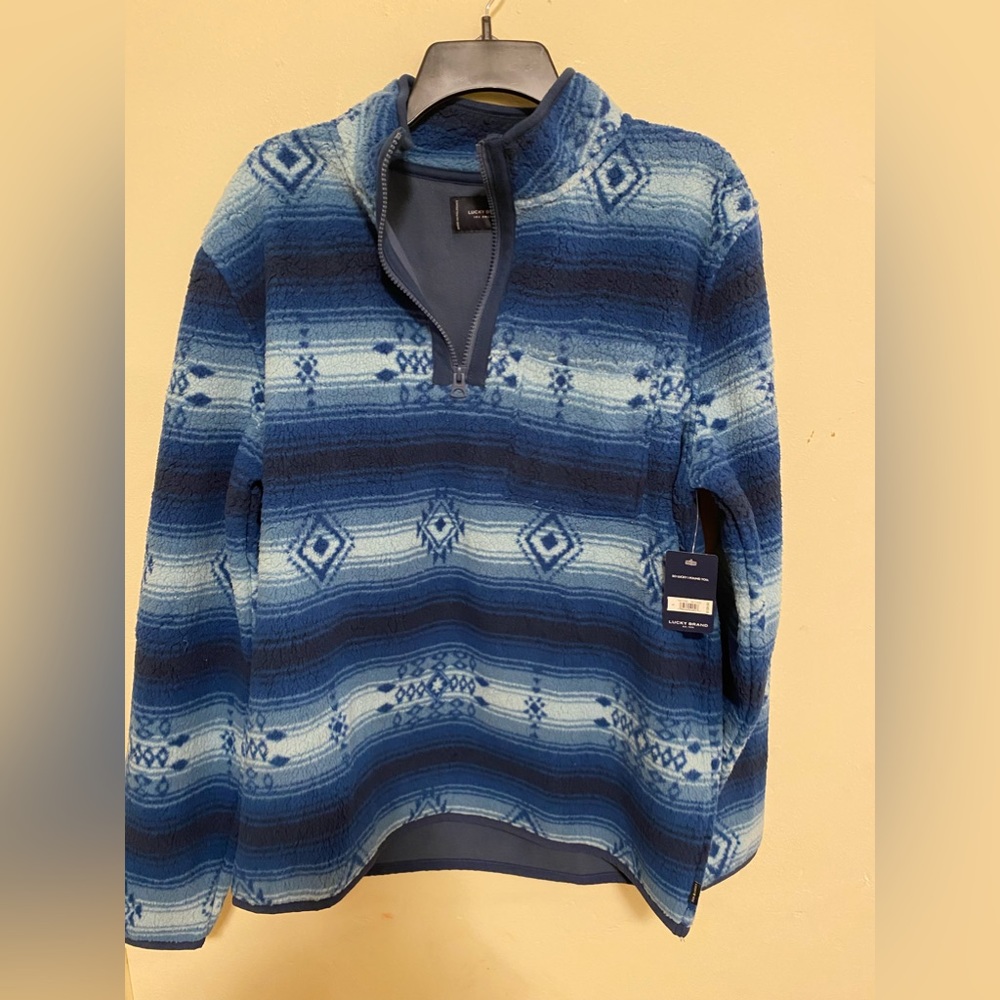 Lucky Brand Men's Los Feliz Mock Neck Half Zip Fleece